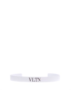 Тонкий браслет манжета с матовым покрытием и логотипом VLTN Valentino garavani