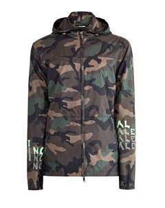 Ветровка с принтом ID Camouflage и аппликацией V for Valentino