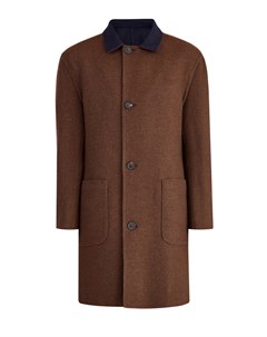 Двустороннее пальто в стиле casual из благородного кашемира Brunello cucinelli