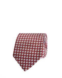 Шелковый галстук с фактурным жаккардовым узором Canali