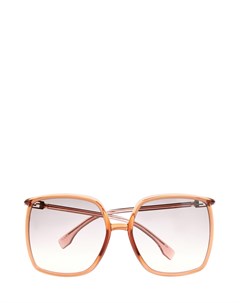 Oversize очки в легкой оправе с логотипом FF на дужках Fendi (sunglasses)