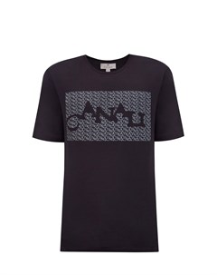 Хлопковая футболка Black Edition с принтом в стиле граффити Canali