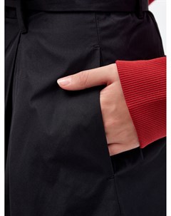 Однотонные шорты из ткани кади с поясом Red valentino