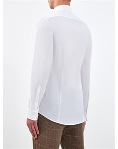 Белая рубашка кроя Slim Fit из гладкого эластичного хлопка Michael kors