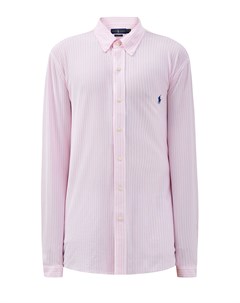 Рубашка из эластичного хлопка пике в полоску Polo ralph lauren
