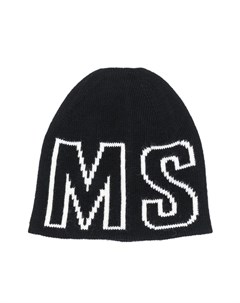 Трикотажная шапка бини с логотипом Msgm kids