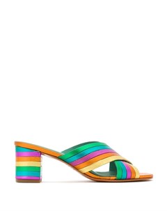 Мюли Rainbow с эффектом металлик Blue bird shoes