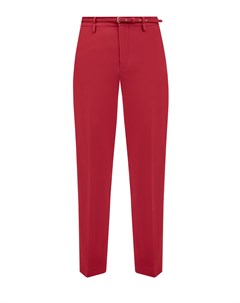 Классические брюки на высокой посадке с тонким съемным ремнем Red valentino