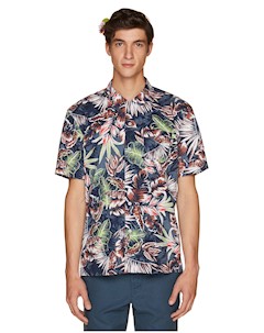Рубашка с гавайским принтом United colors of benetton