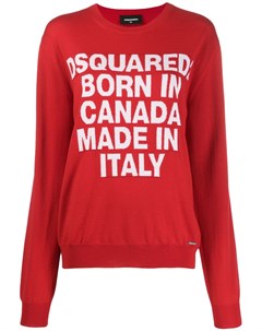 Трикотажный свитер Born In Canada Dsquared2