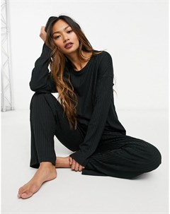 Пижамный комплект черного цвета Vero moda
