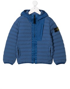 Пуховик с капюшоном Stone island junior