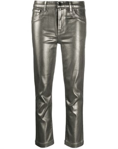 Укороченные джинсы Ruby с эффектом металлик J brand