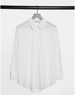 Белая рубашка из органического хлопка Edyn Weekday
