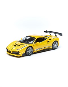 Коллекционная машинка Феррари 1 24 Ferrari 488 Challenge желтый Bburago
