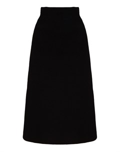 Черная трикотажная юбка Balenciaga