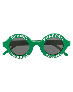 Солнцезащитные очки Pharell в круглой оправе с логотипом CC Chanel pre-owned
