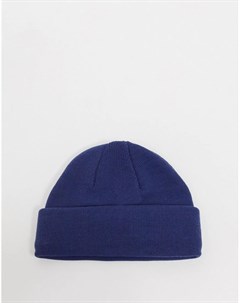 Небольшая синяя шапка бини Asos design