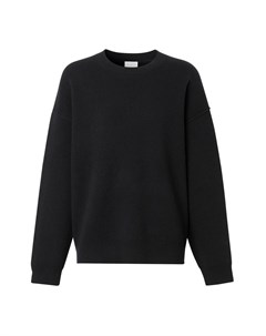 Черный кашемировый свитер с круглым вырезом Burberry
