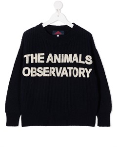 Джемпер фактурной вязки с логотипом The animals observatory