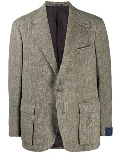 Однобортный пиджак с узором в елочку Polo ralph lauren