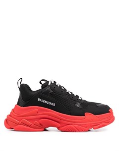 Двухцветные кроссовки Triple S Balenciaga