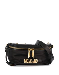 Поясная сумка с металлическим логотипом Moschino
