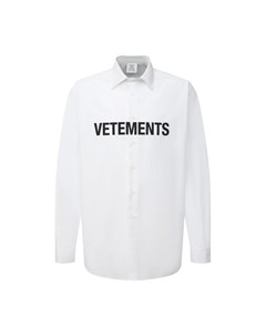 Хлопковая рубашка Vetements