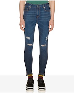 Узкие джинсы с потертостями United colors of benetton