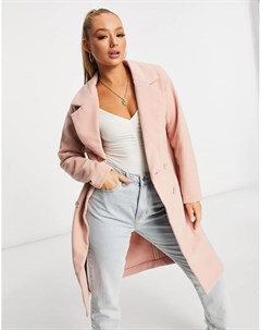 Пыльно розовое пальто Threadbare