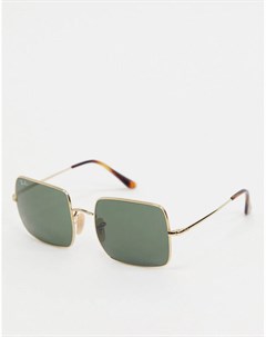 Золотистые солнцезащитные очки в квадратной оправе ORB1971 Ray-ban®