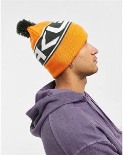 Оранжевая шапка бини с манжетой Factory Oakley