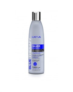 Blue Therapy Шампунь нейтрализатор желтизны для осветленных и мелированных волос 250мл Kativa