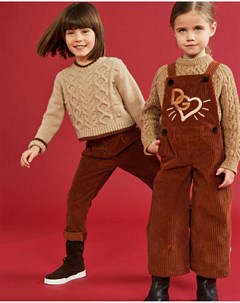 Коричневые брюки из вельвета детские Dolce&gabbana