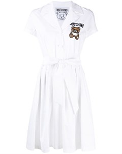 Платье рубашка с логотипом Moschino