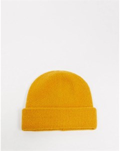 Желтая шапка бини Monki