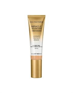 Основа тональная 04 Miracle Second Skin light medium Max factor