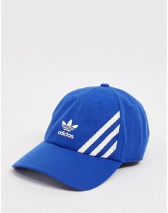 Синяя кепка с 3 полосками Adidas originals