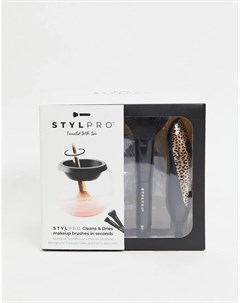 Подарочный набор для очищения и сушки кистей для макияжа Cheetah Stylpro