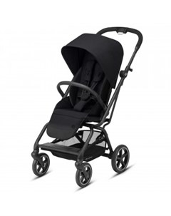 Коляска прогулочная Eezy S Twist 2 BLK Deep Black с бампером и дождевиком черный Cybex