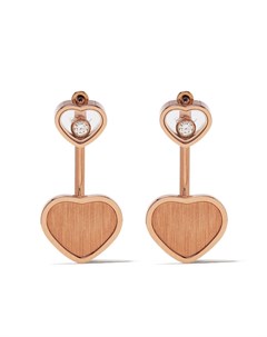 Золотые серьги Happy Hearts Golden Hearts из коллаборации с 007 Chopard