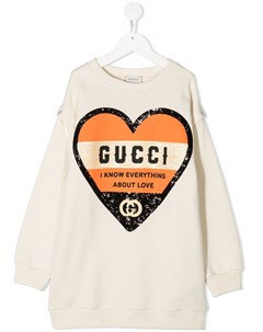 Толстовка со съемными рукавами и логотипом Gucci kids