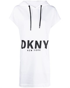 Платье толстовка с логотипом Dkny