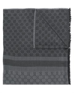 Жаккардовый шарф с логотипами GG Gucci pre-owned