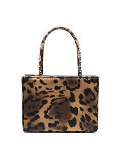Мини сумка с леопардовым принтом Amina muaddi