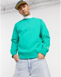 Зелено золотистый свитер Carhartt wip