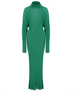 Зеленое трикотажное платье Balenciaga