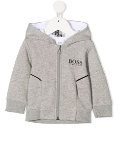 Худи на молнии с логотипом Boss kidswear