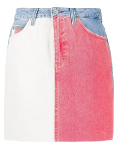 Джинсовая юбка с контрастными вставками Tommy jeans