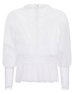 Кружевная блузка с прозрачными вставками Dolce&gabbana